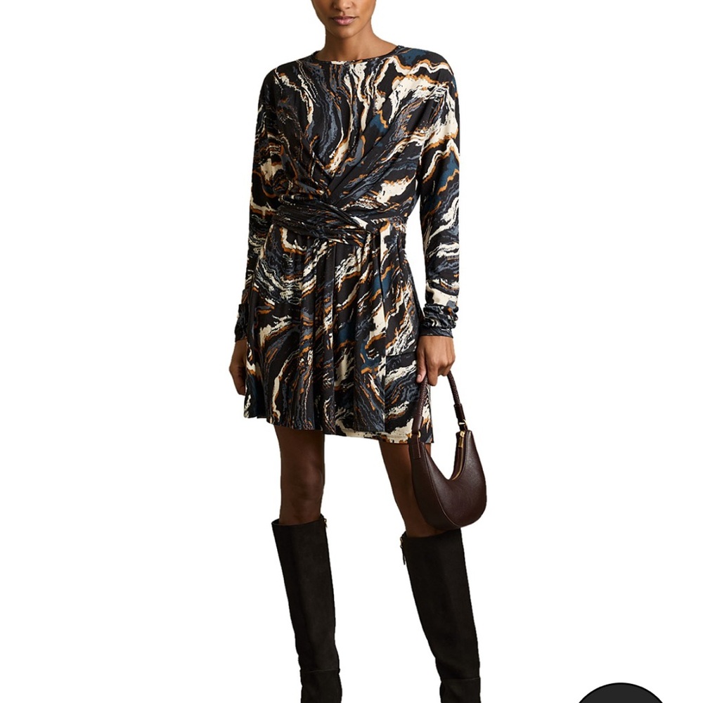 Reiss Multicolor Long Sleeve Dress